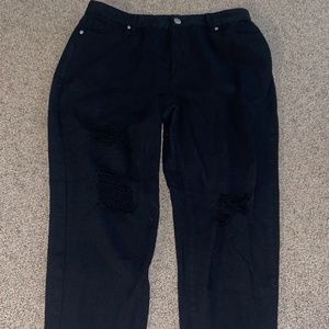 Boohoo black boyfriend jeans